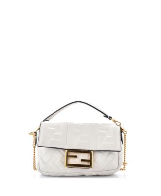 Mini Baguette NM Bag Zucca Embossed Leather