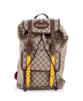Large Courrier Soft Backpack GG Coated Canvas