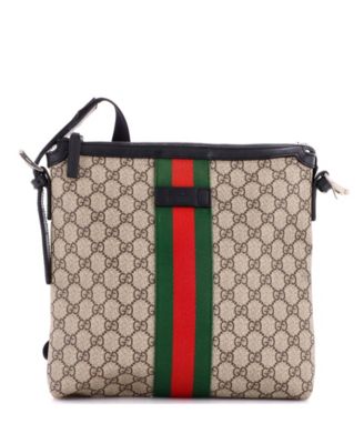 Medium Web Messenger Bag GG Coated Canvas