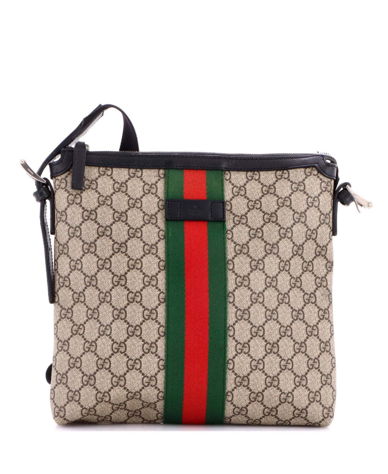 Medium Web Messenger Bag GG Coated Canvas