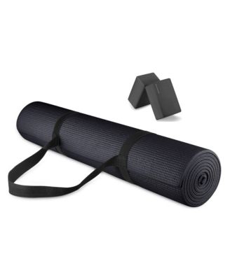 All Purpose High Density No Tear Exercise Yoga Mat, Black