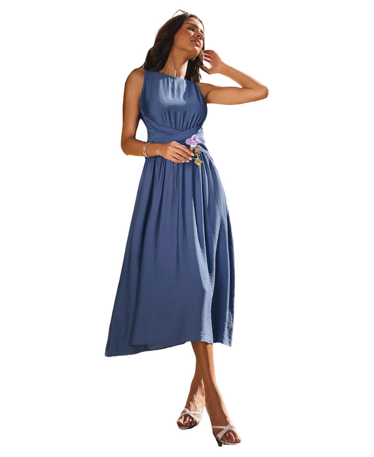 Cupshe Women's Cosmopolitan Blue Midi Beach Dress