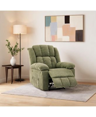 Oversized Recliner Chair for Adults - 150degree(s) Ergonomic Manual Recliner, Extra Wide Upholstery - Comfortable Lounge Sofa for Living Room