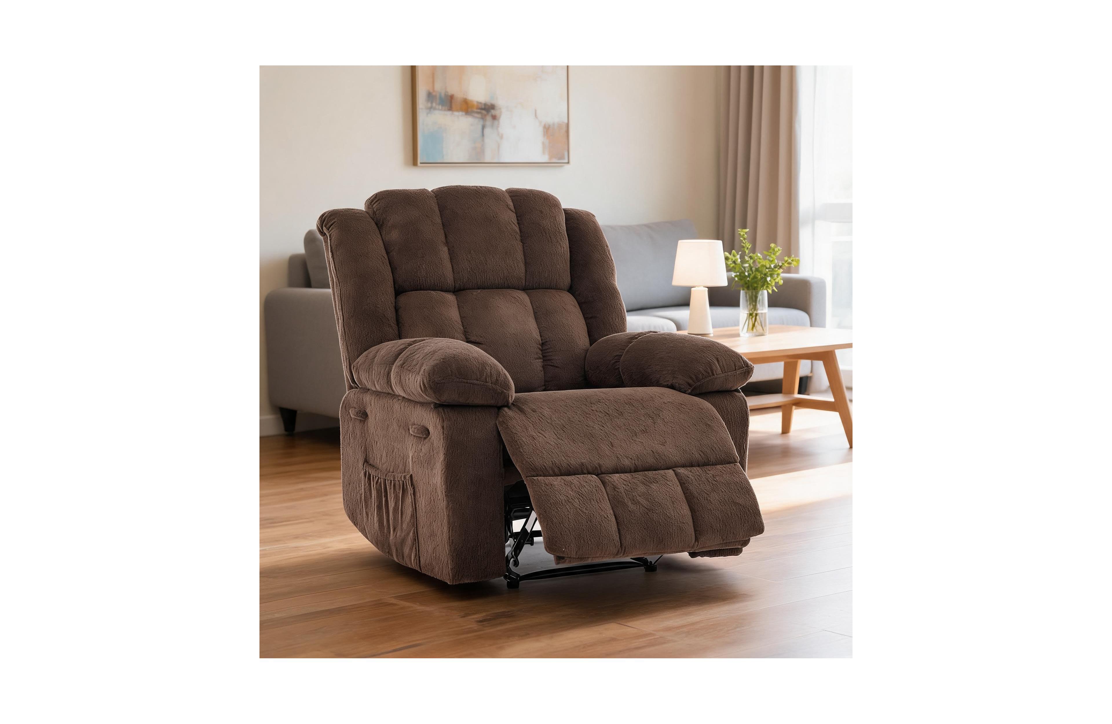 gaomon Oversized Recliner Chair for Adults - 150degree(s) Ergonomic Manual Recliner, Extra Wide Upholstery Comfortable Lounge Sofa Living Room