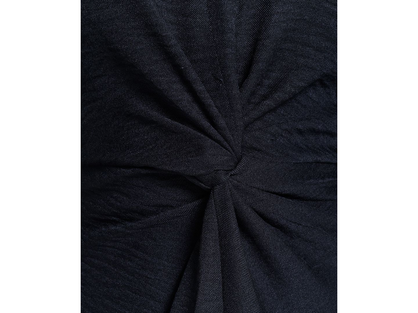 Женское платье Calvin Klein Collared V-Neck Front-Twist Midi, цвет: Чёрный — фото 5