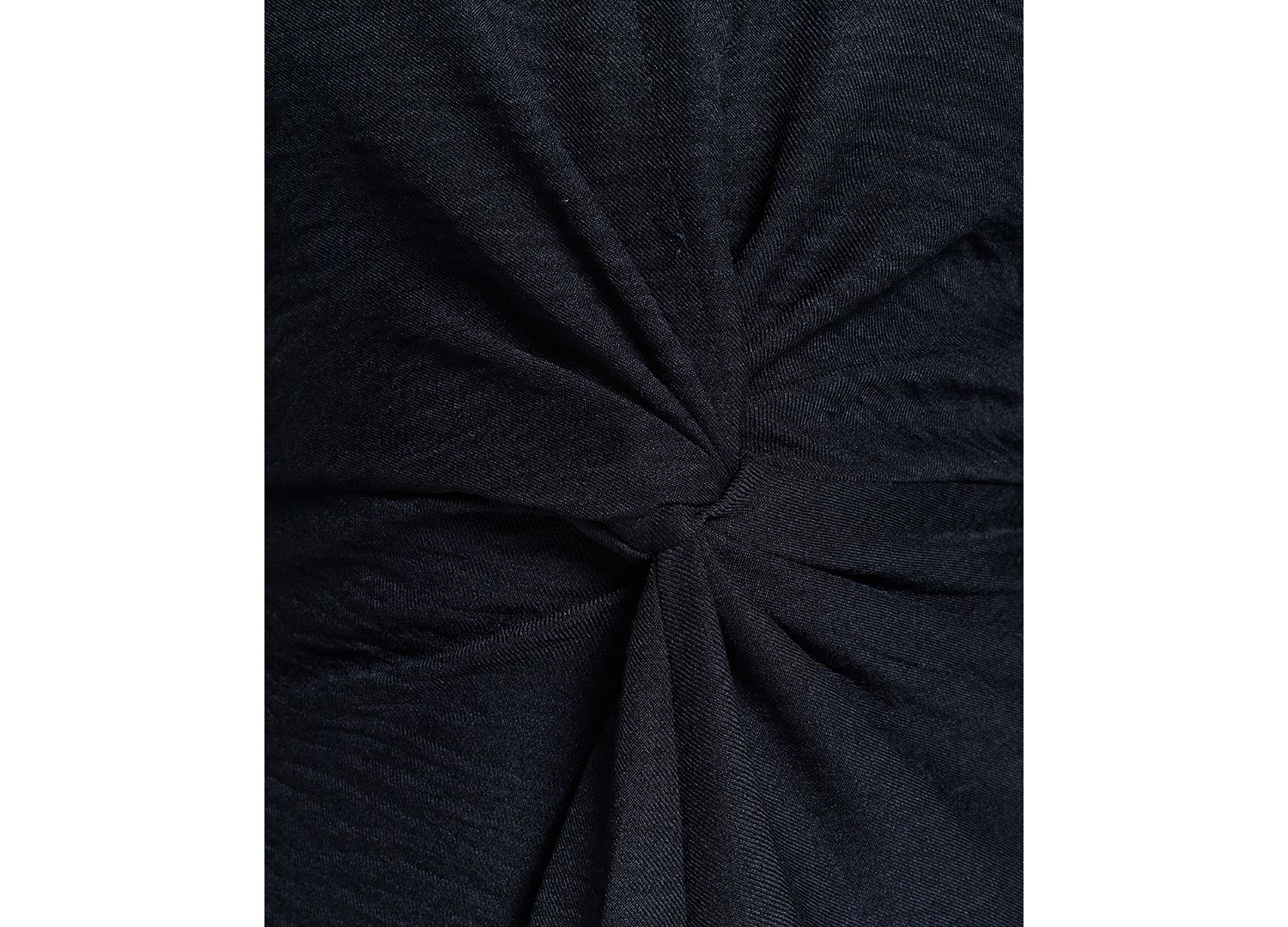 Women's Collared V-Neck Front-Twist Midi Dress