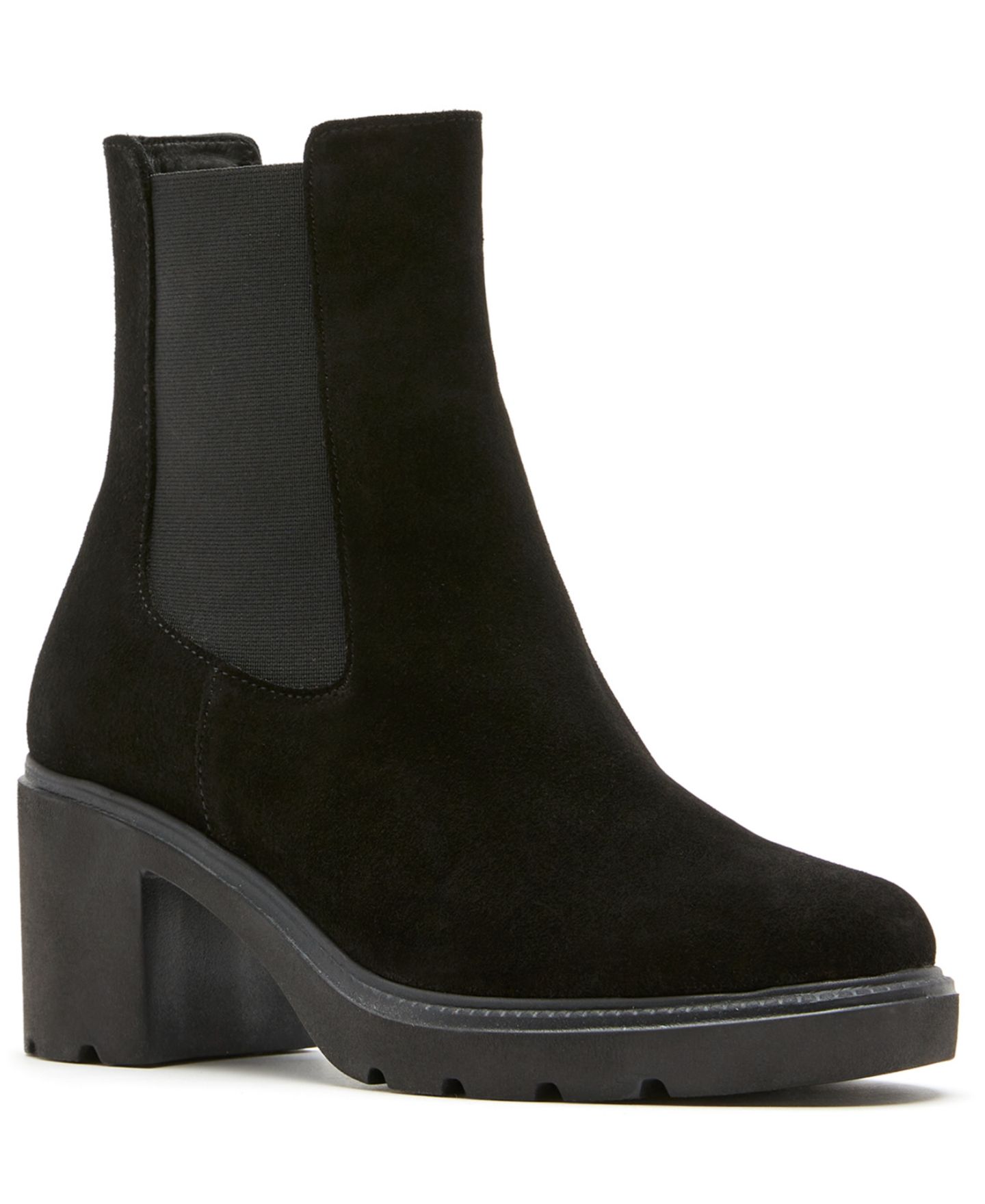 Женские ботинки La Canadienne Ambitious City Dry Suede Pull-On Booties, цвет: Чёрный — фото 1