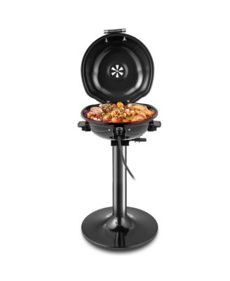 Ourdoor Portable 1600W Electric BBQ Grill withTemperature Control and Grease Collector