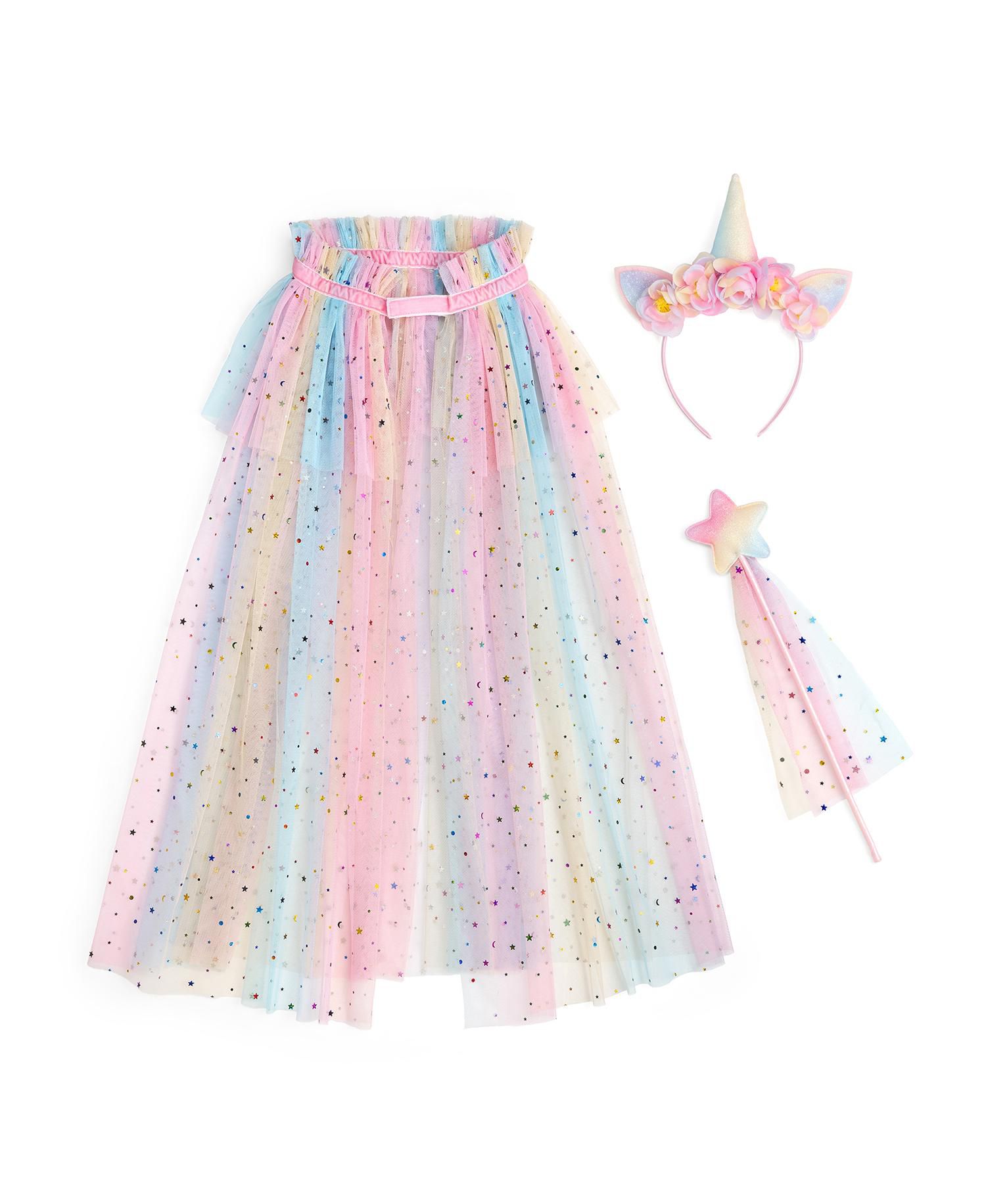Girls Pastel Unicorn Dress Up Kit