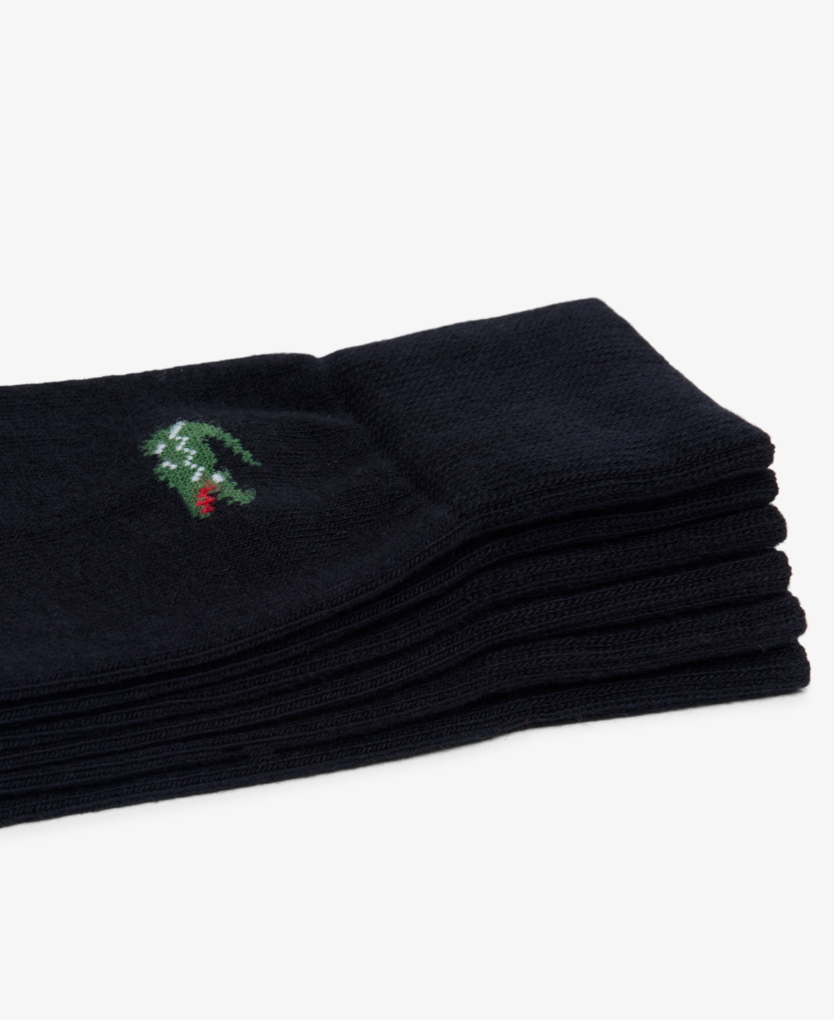 Lacoste Men's & Women's Ribbed-Cuff Crew Socks, 3-Pack