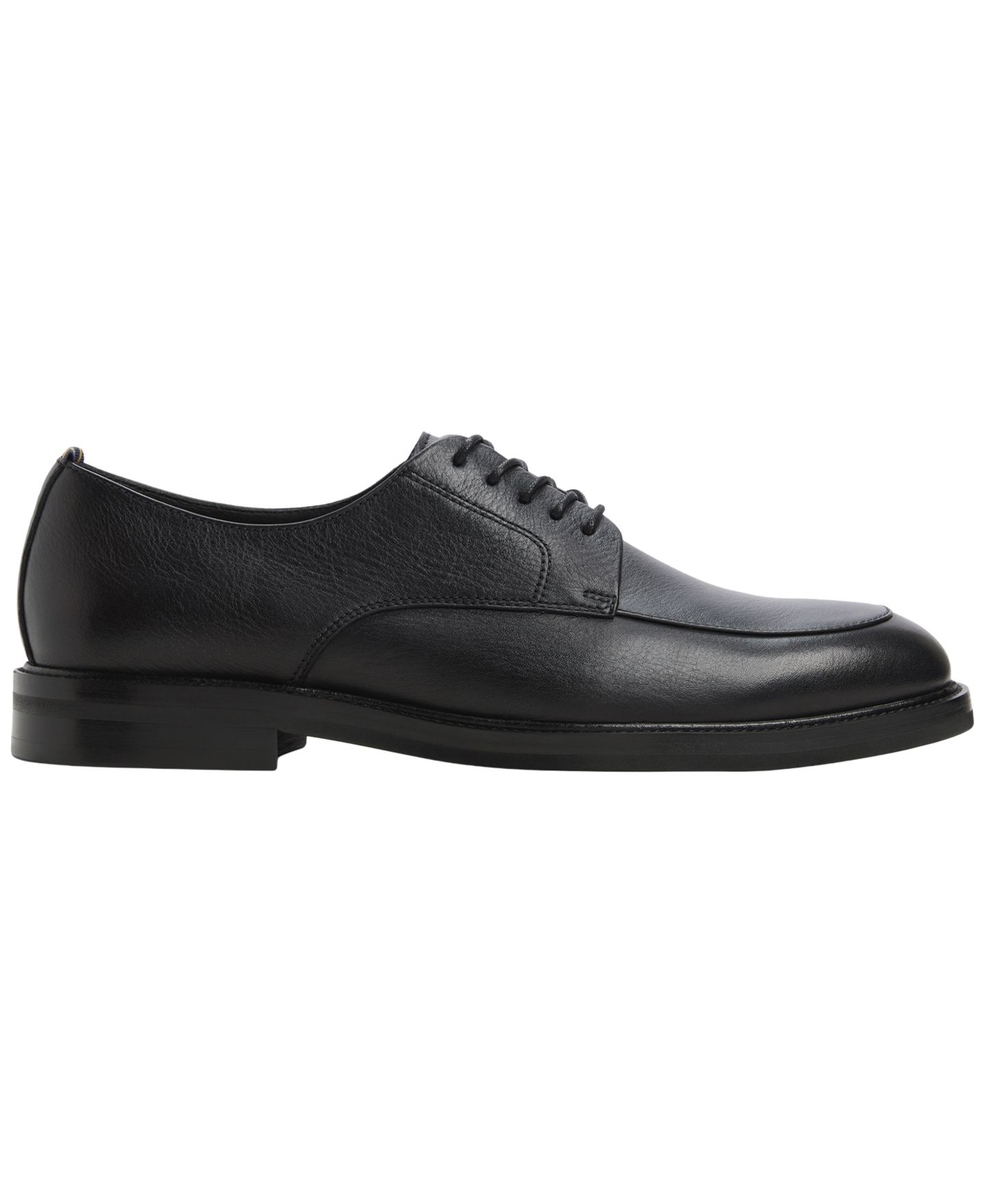 Мужские туфли Brooks Brothers Belford Leather Almond-Toe Dress Shoes, цвет: Чёрный — фото 2