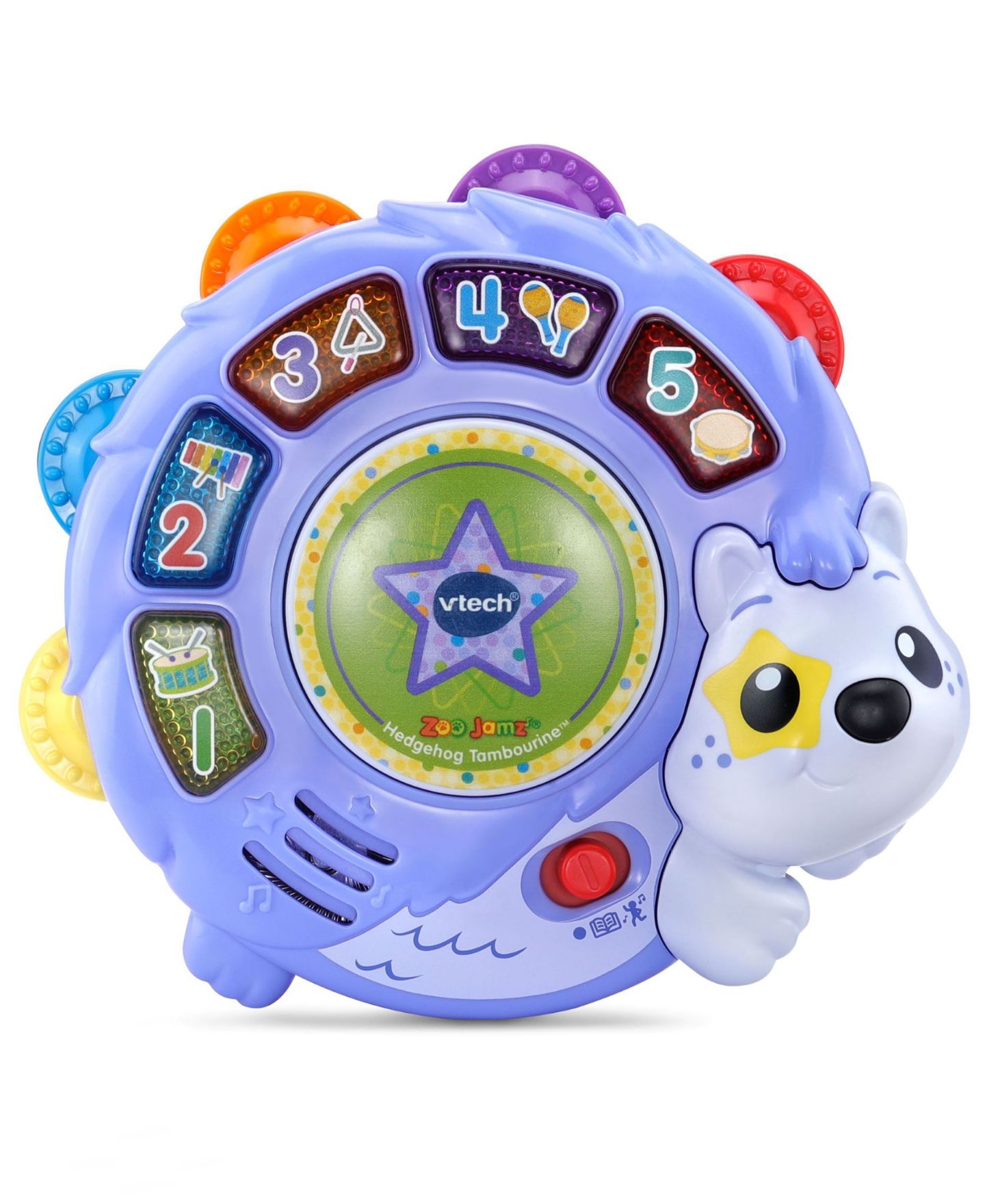 Детские игрушки VTech Infant Bundle Musical Learning 3-Piece Flashlight, Tambourine and Camera Set, Ages 6 Months+ — фото 4