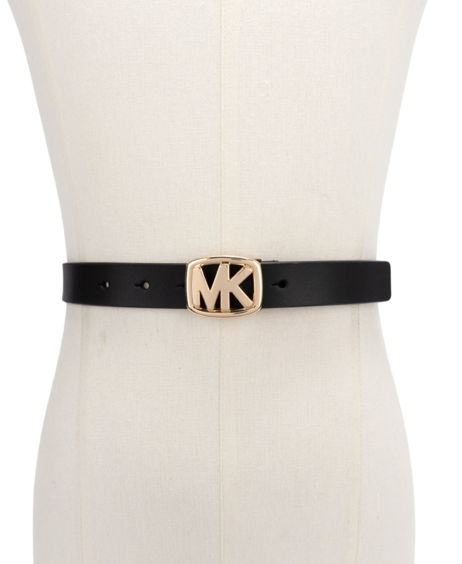 MICHAEL MK Buckle Leather Belt