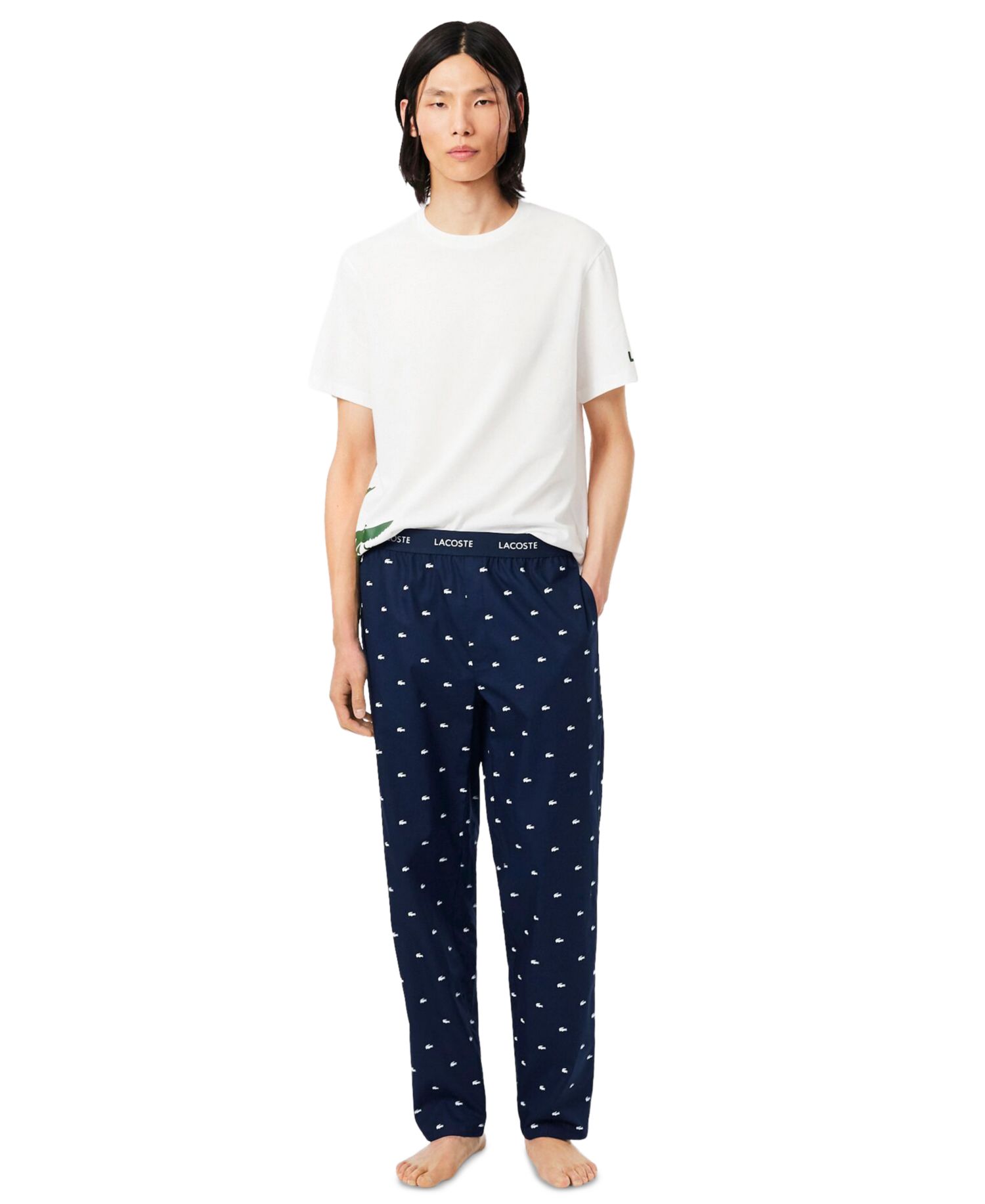 Men's Cotton Crocodile Print Pajama Pants