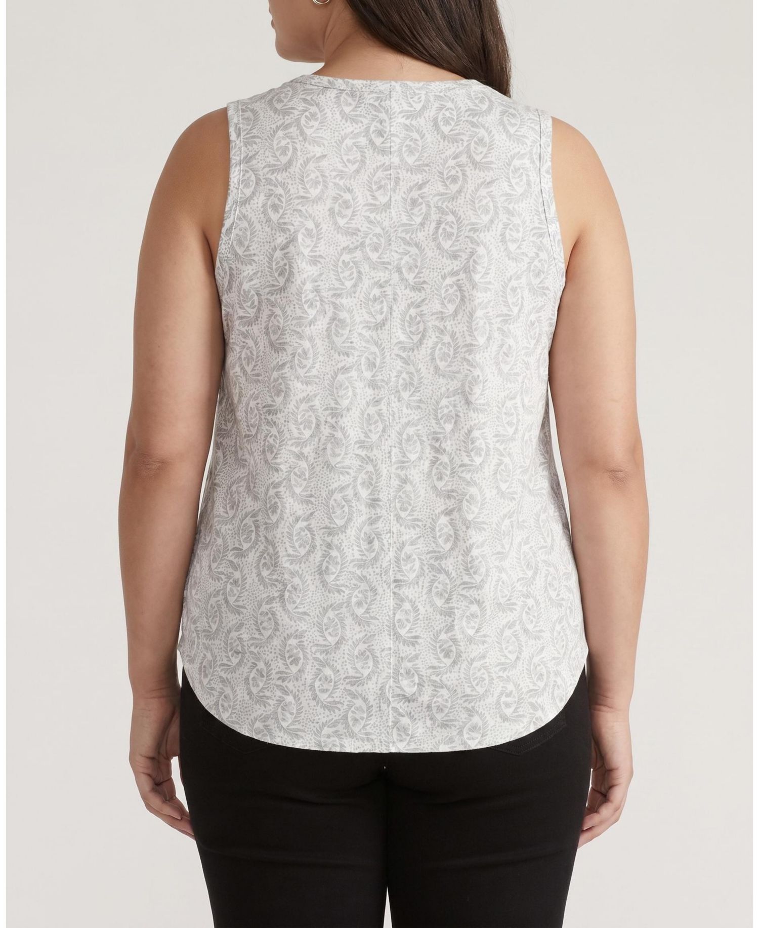 Plus Size Light-As-Air Lightweight Crewneck Sleeveless Tank
