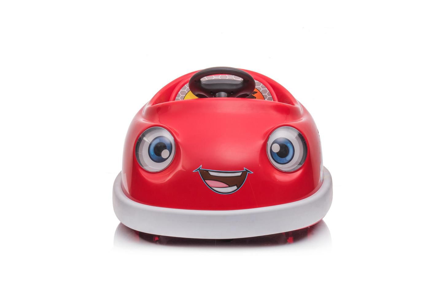 Детская игрушка YOBTOP Ride on Car for Kids - 12V Dual Drive Bumper Car, 1-6 Years Old, Pushrod, Dinner Plate, USB BT Music, Rocking Horse Mode, Anti-Collision Bumper, цвет: Красный — фото 2