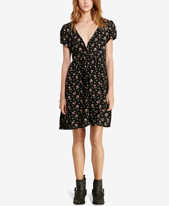 Denim & Supply Ralph Lauren Floral-Print Button-Front Dress - Macy's