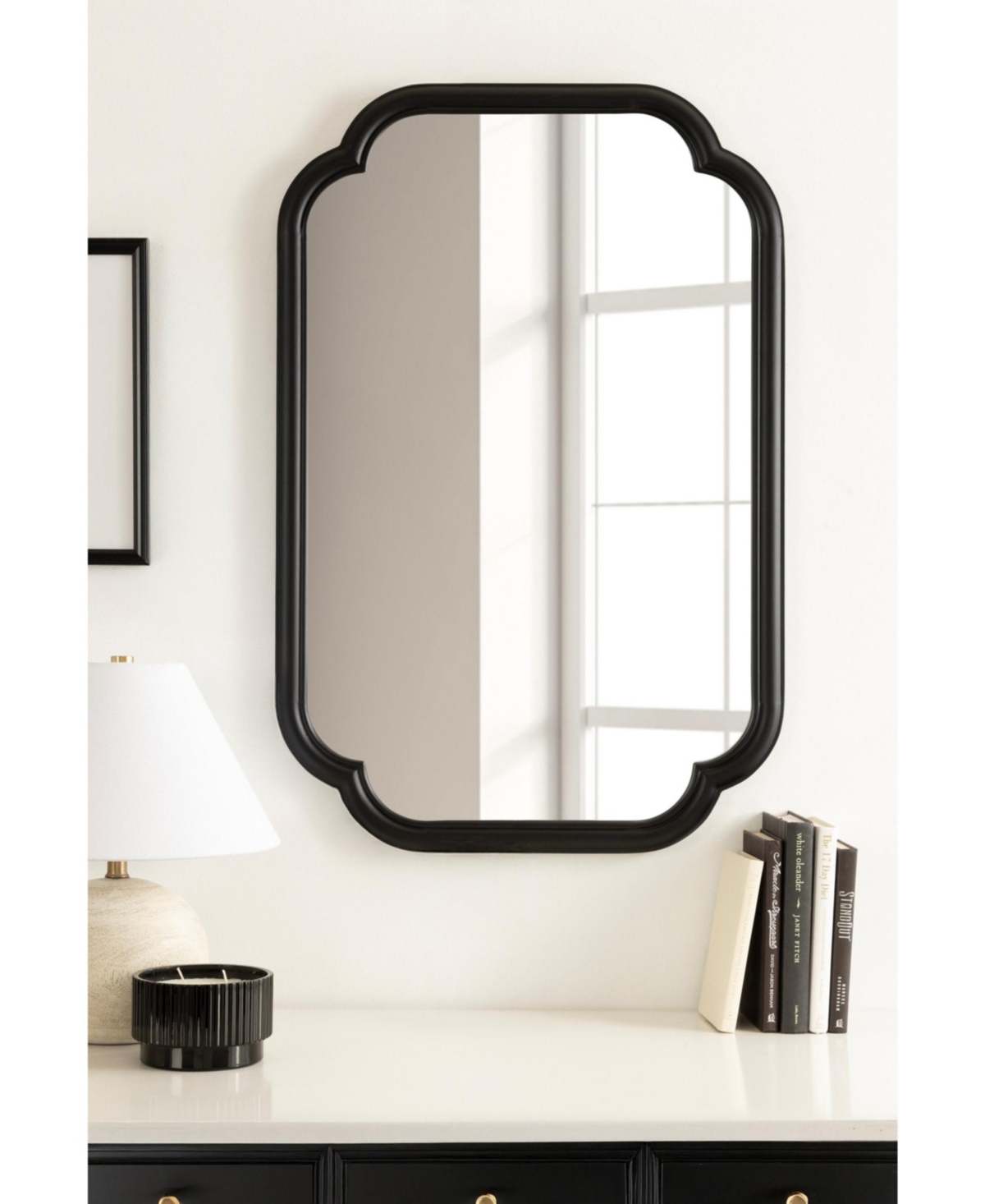 Kate and Laurel Glenby Scallop Wall Mirror