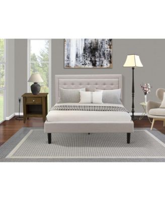 FN08Q-1GA08 2-Piece Fannin Bed Set with 1 Queen Size Bed and a Mid Century Nightstand