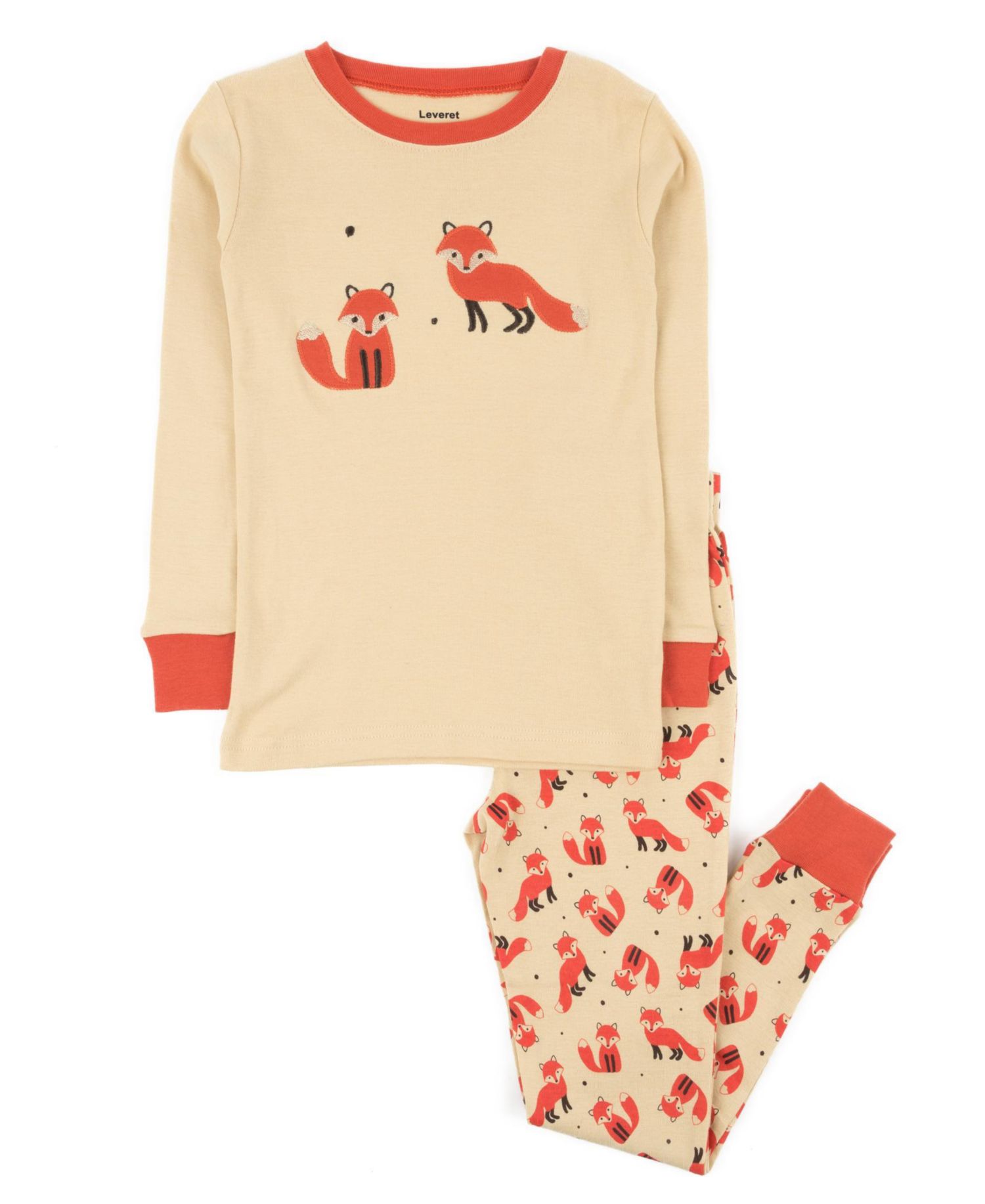 Little/Big Girls (6-14) 2-Piece Sweet and Playful Cotton Long Sleeve Pajama Set