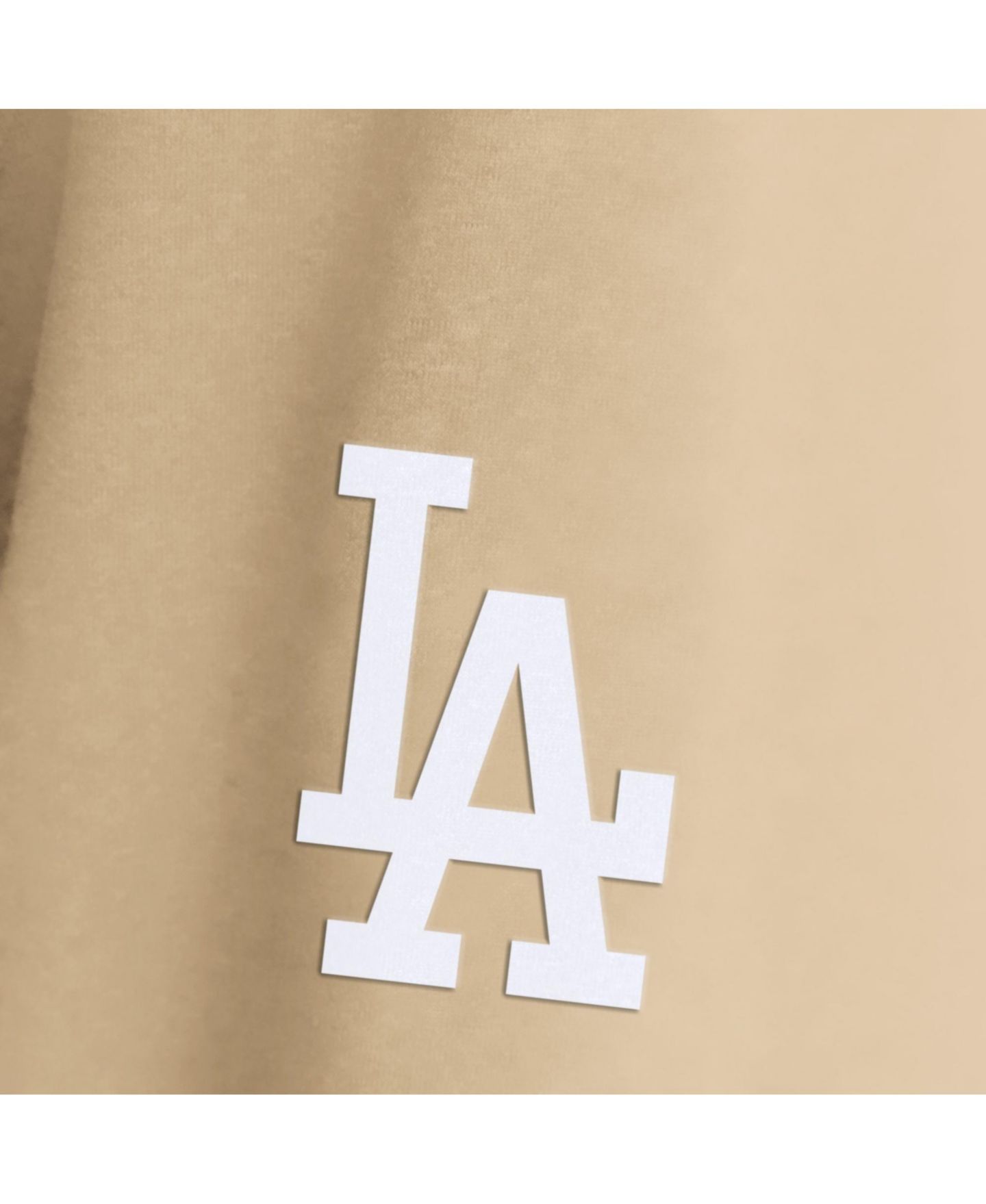 Мужская футболка Fanatics Khaki Los Angeles Dodgers Clutch Long Sleeve Hooded — фото 2