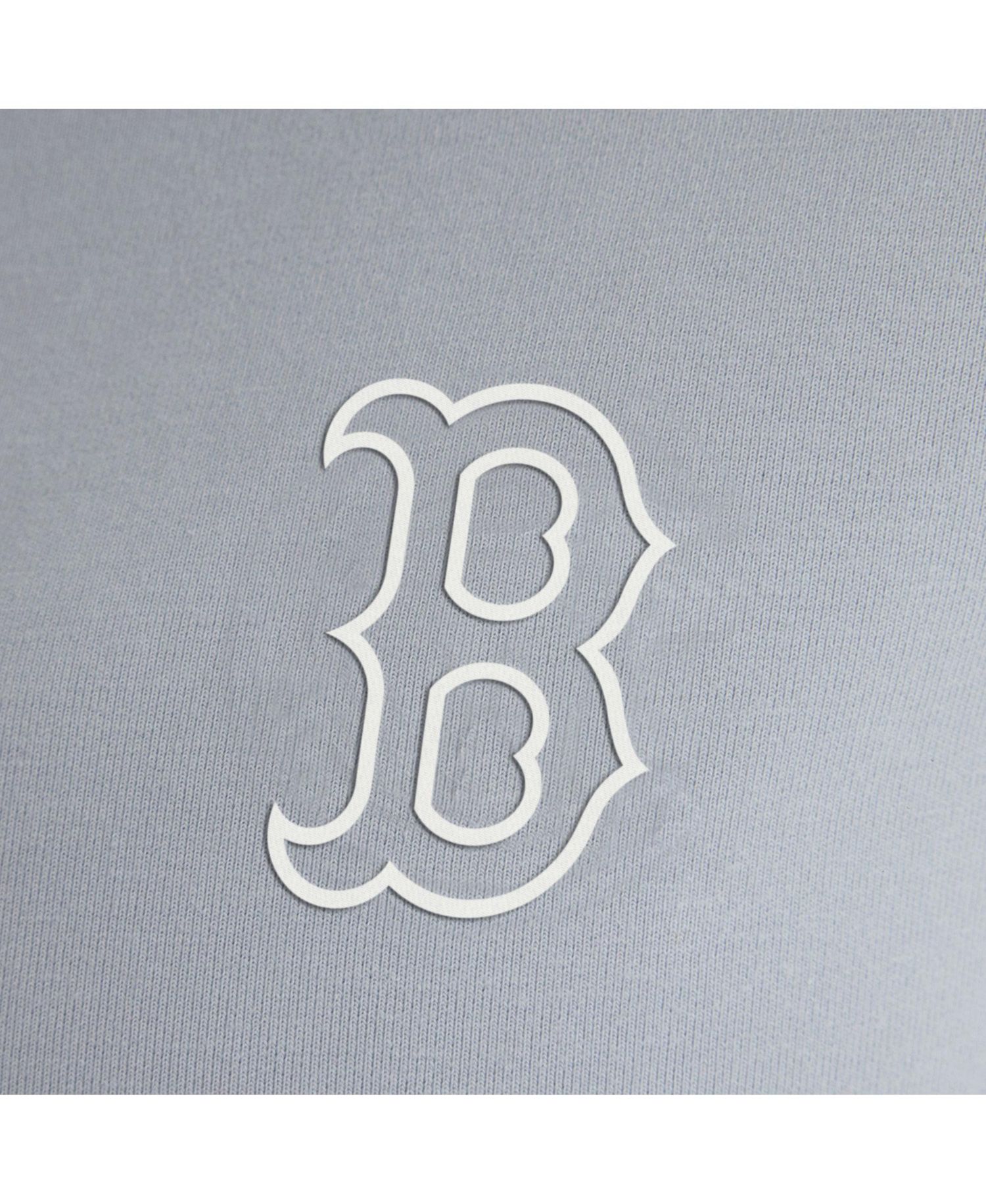 Women's Gray Boston Red Sox Oversized Clutch Tri-Blend Half-Zip Pullover Sweatshirt