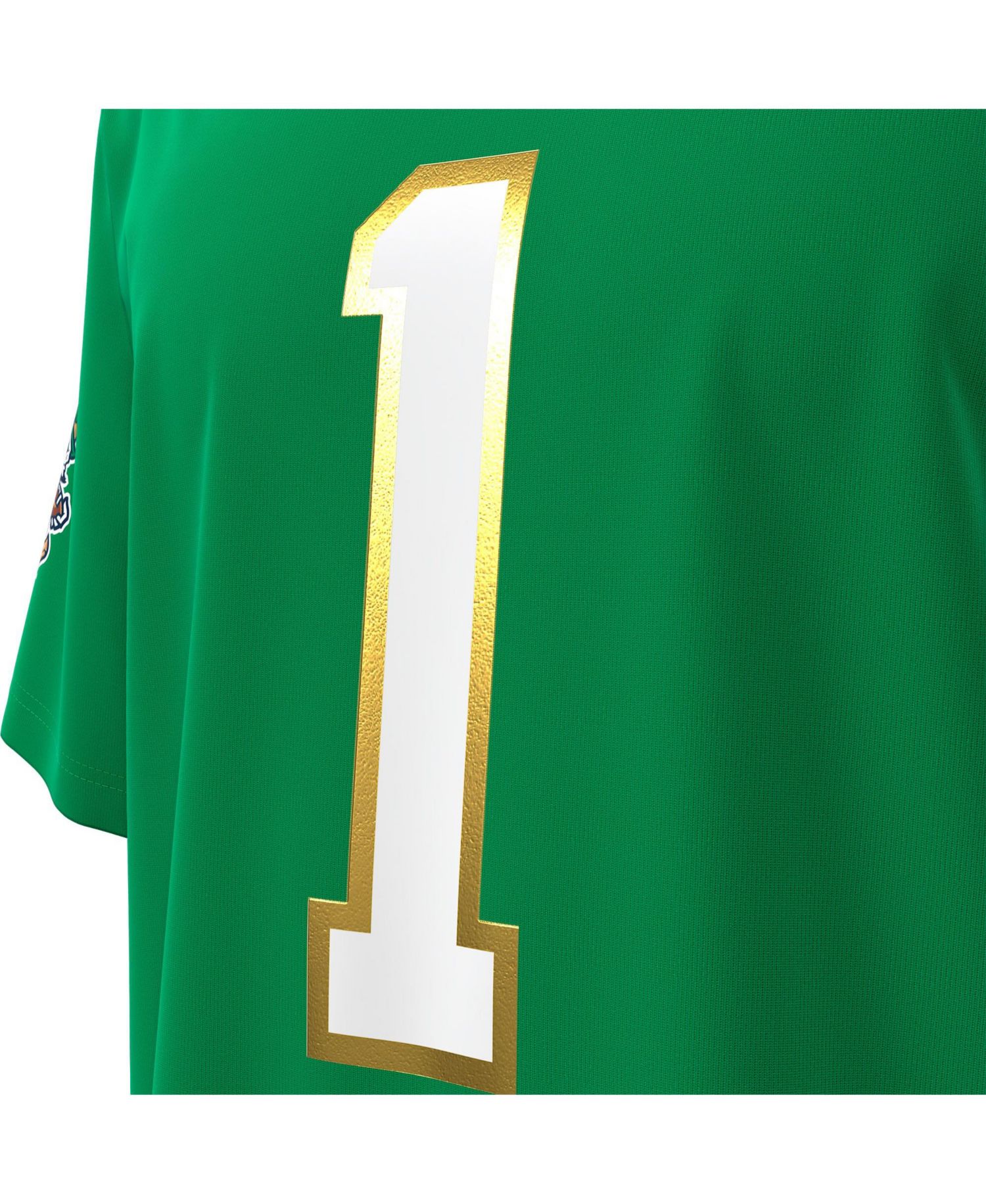 Big Boys and Girls 1 Kelly Green Notre Dame Fighting Irish Alternate Irish Wear Green Replica Football Jersey