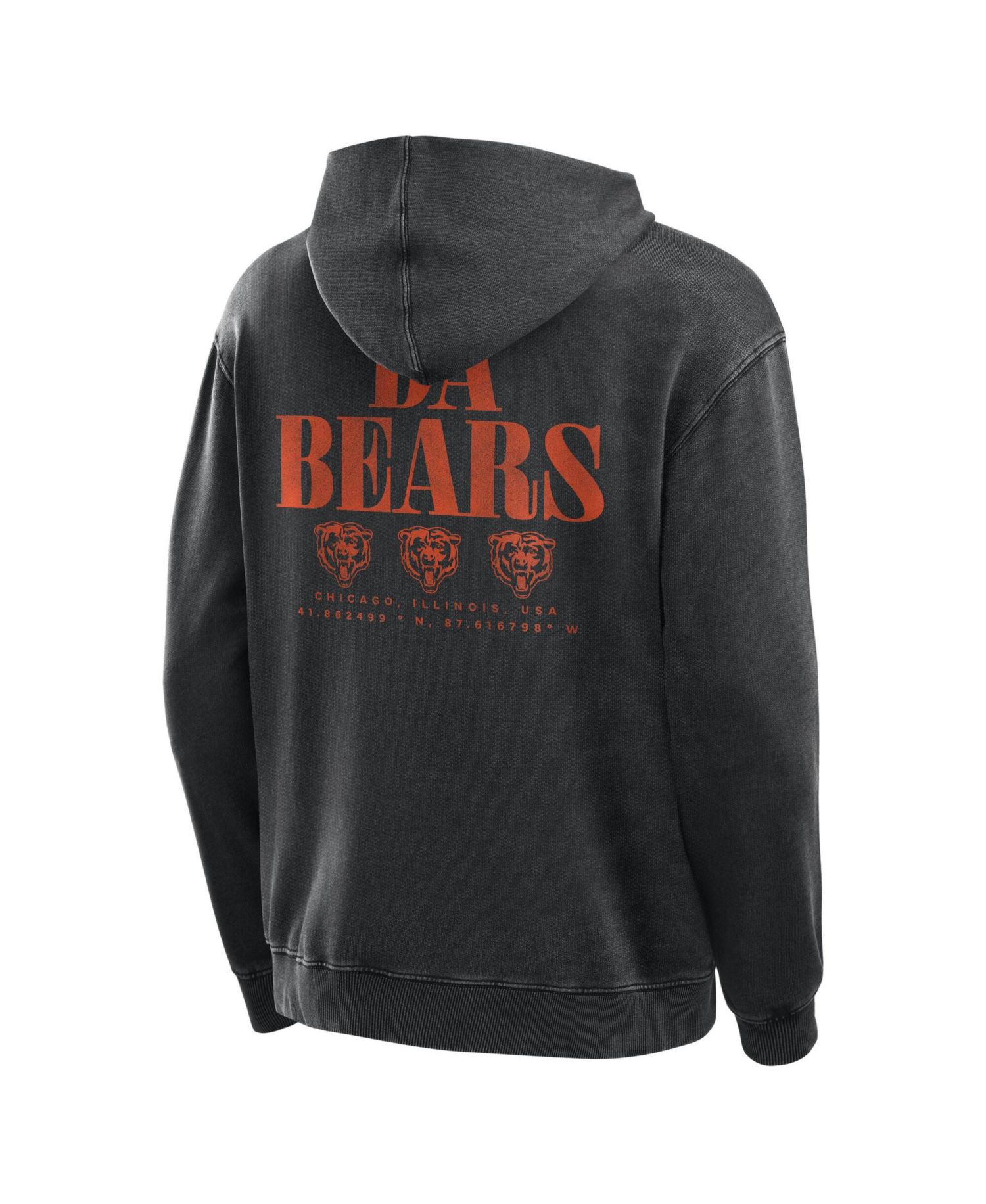 Men's Black Chicago Bears Relaxed Intense Rivalry French Terry Hoodie