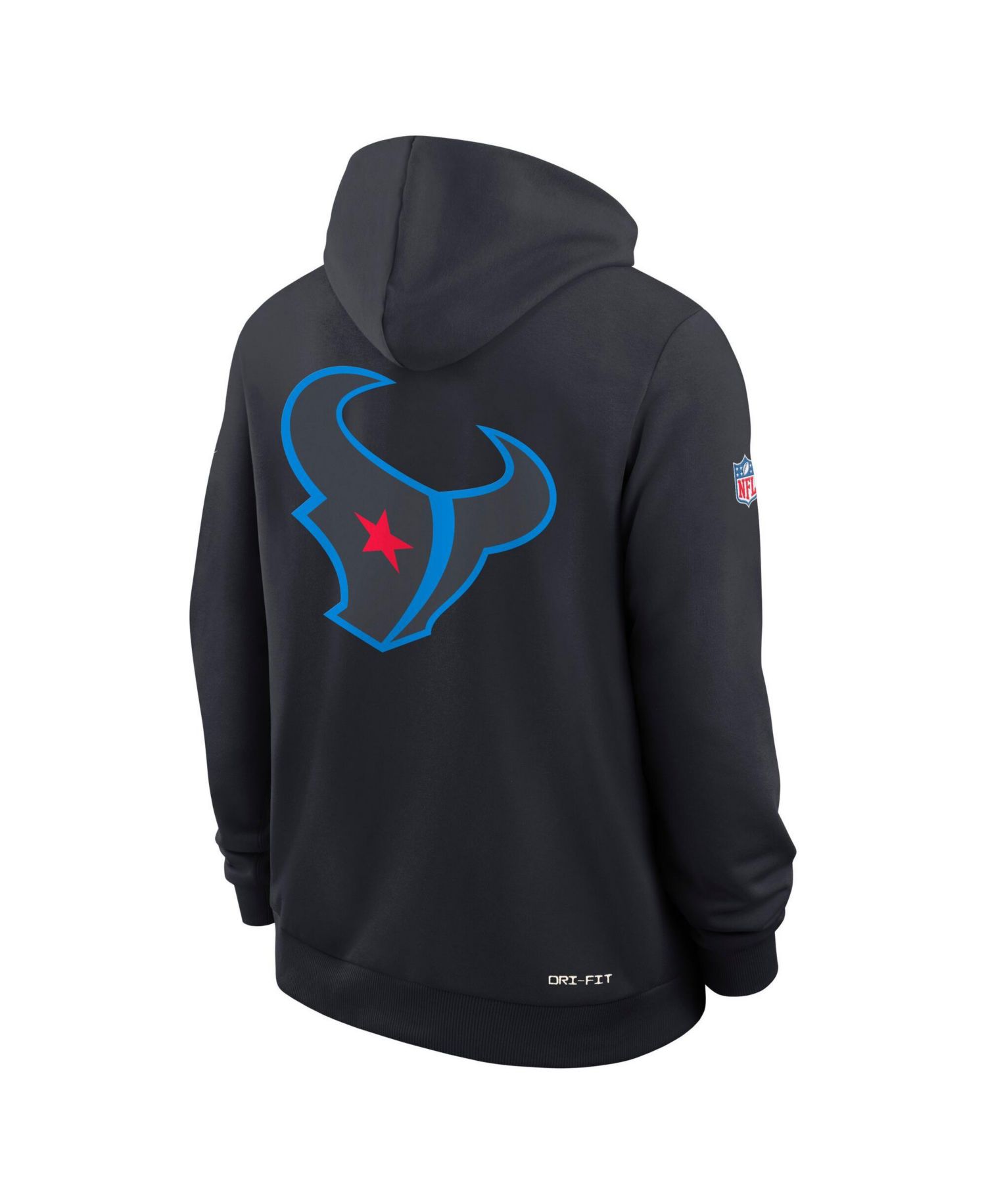 Men's Navy Houston Texans Standard Issue ReplayAlternate Dri-FIT Hoodie