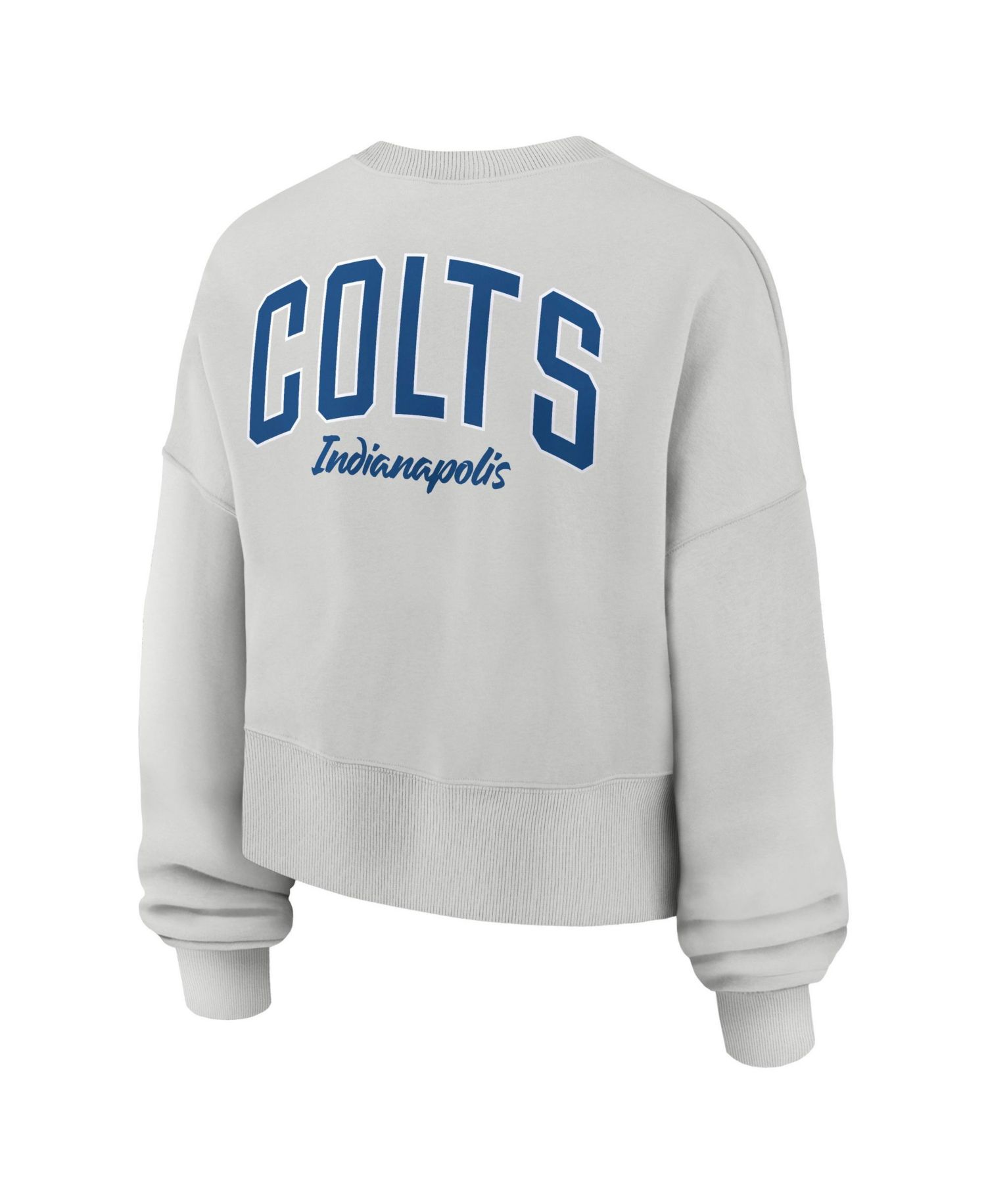 Women's Gray Indianapolis Colts Oversized Primetime Phoenix Fleece Sweatshirt