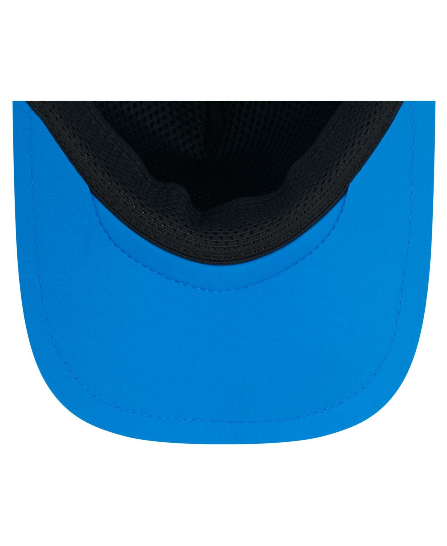 Men's Blue Detroit Lions 2026 Sideline Apex 9FORTY Adjustable Trucker Hat