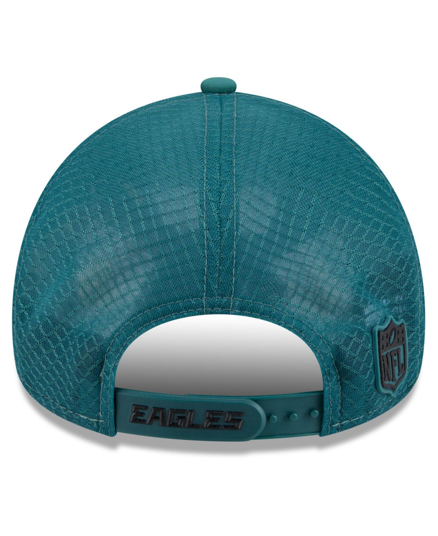 Мужская кепка New Era Midnight Green Philadelphia Eagles 2026 Sideline Apex 9FORTY Adjustable Trucker Hat — фото 3