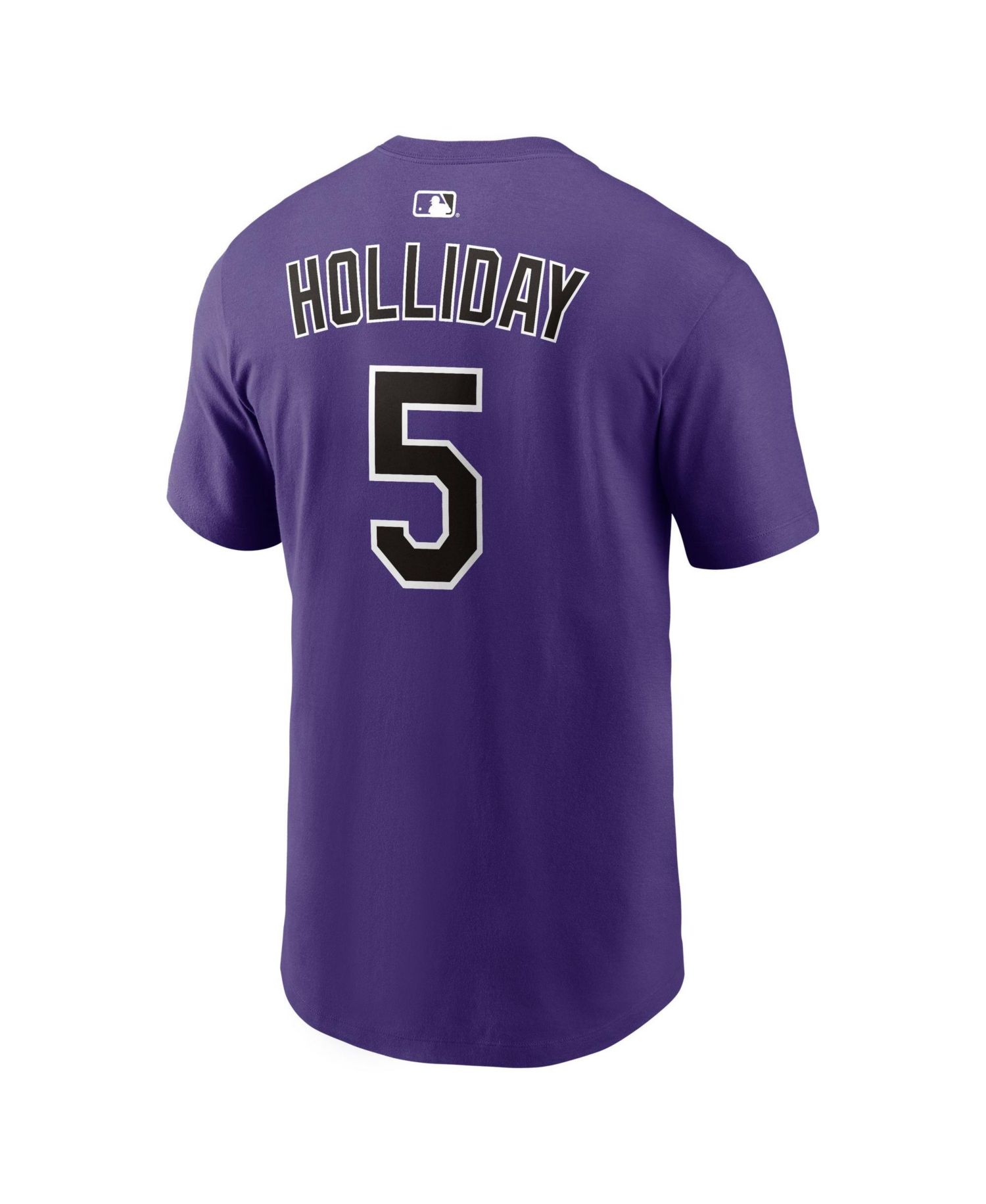 Men's Matt Holliday Purple Colorado Rockies Cooperstown Collection Name Number T-Shirt