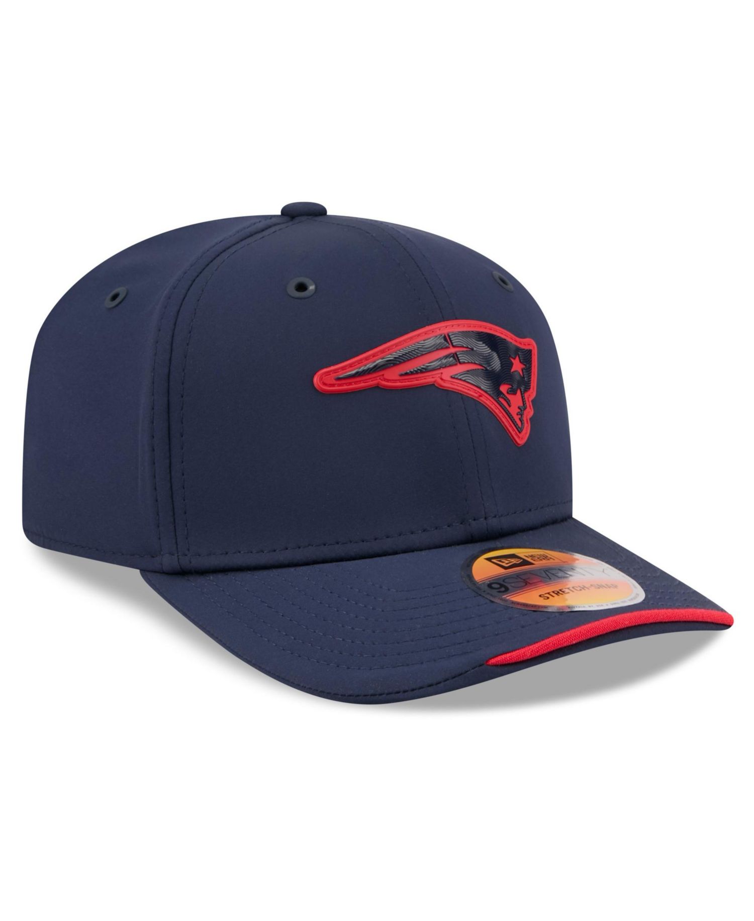 Men's Navy New England Patriots 2026 Sideline 9SEVENTY Adjustable Hat