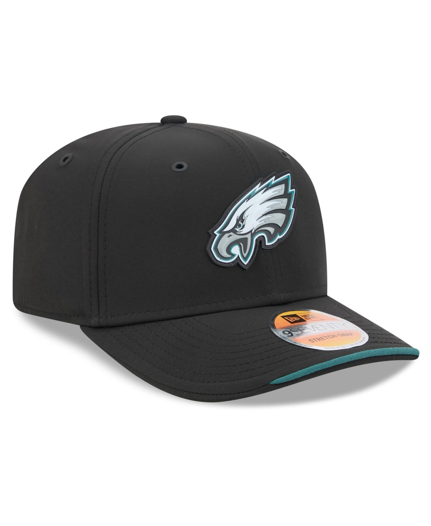 Men's Black Philadelphia Eagles 2026 Sideline 9SEVENTY Adjustable Hat