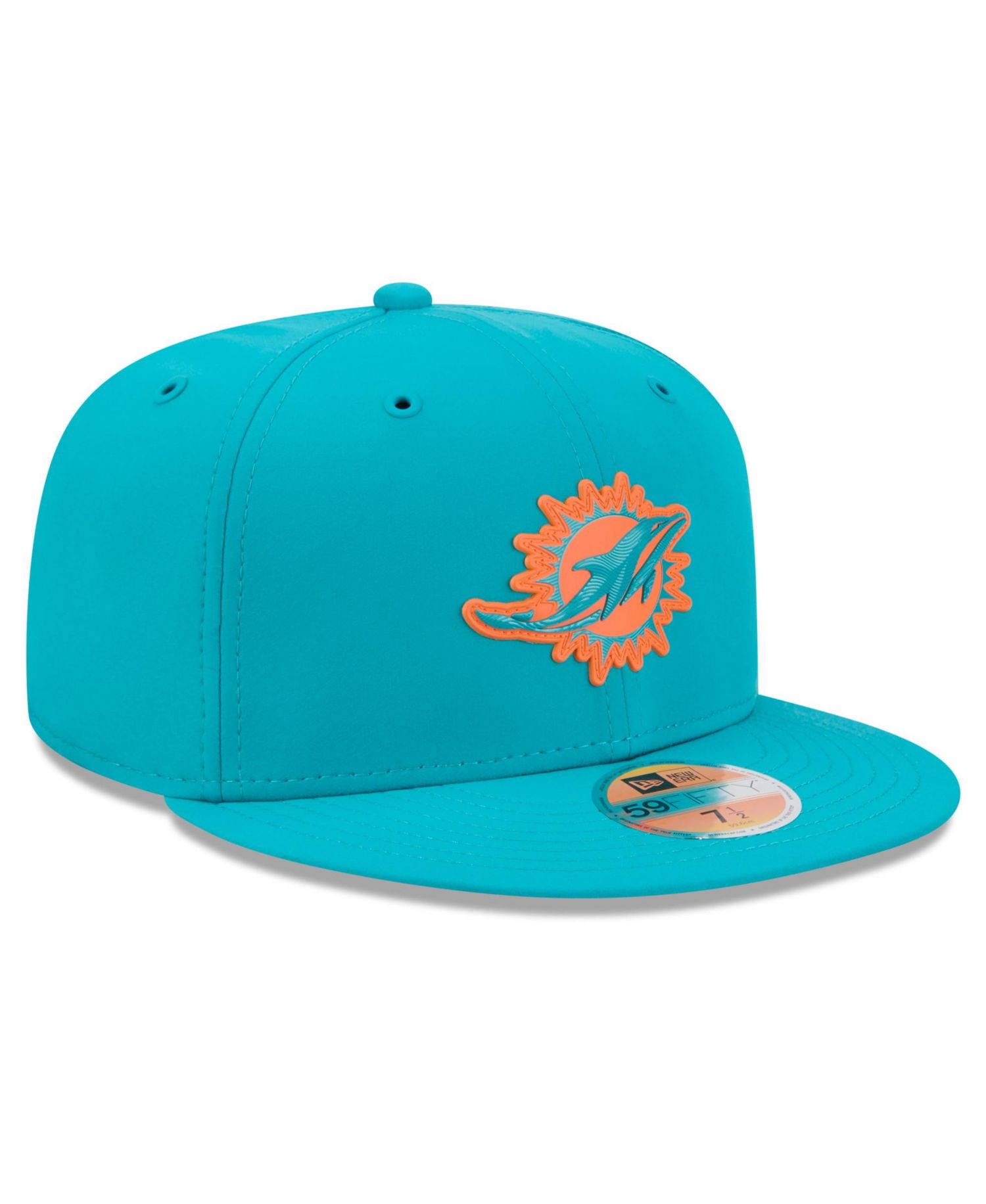 Men's Aqua Miami Dolphins 2026 Sideline 59FIFTY Fitted Hat