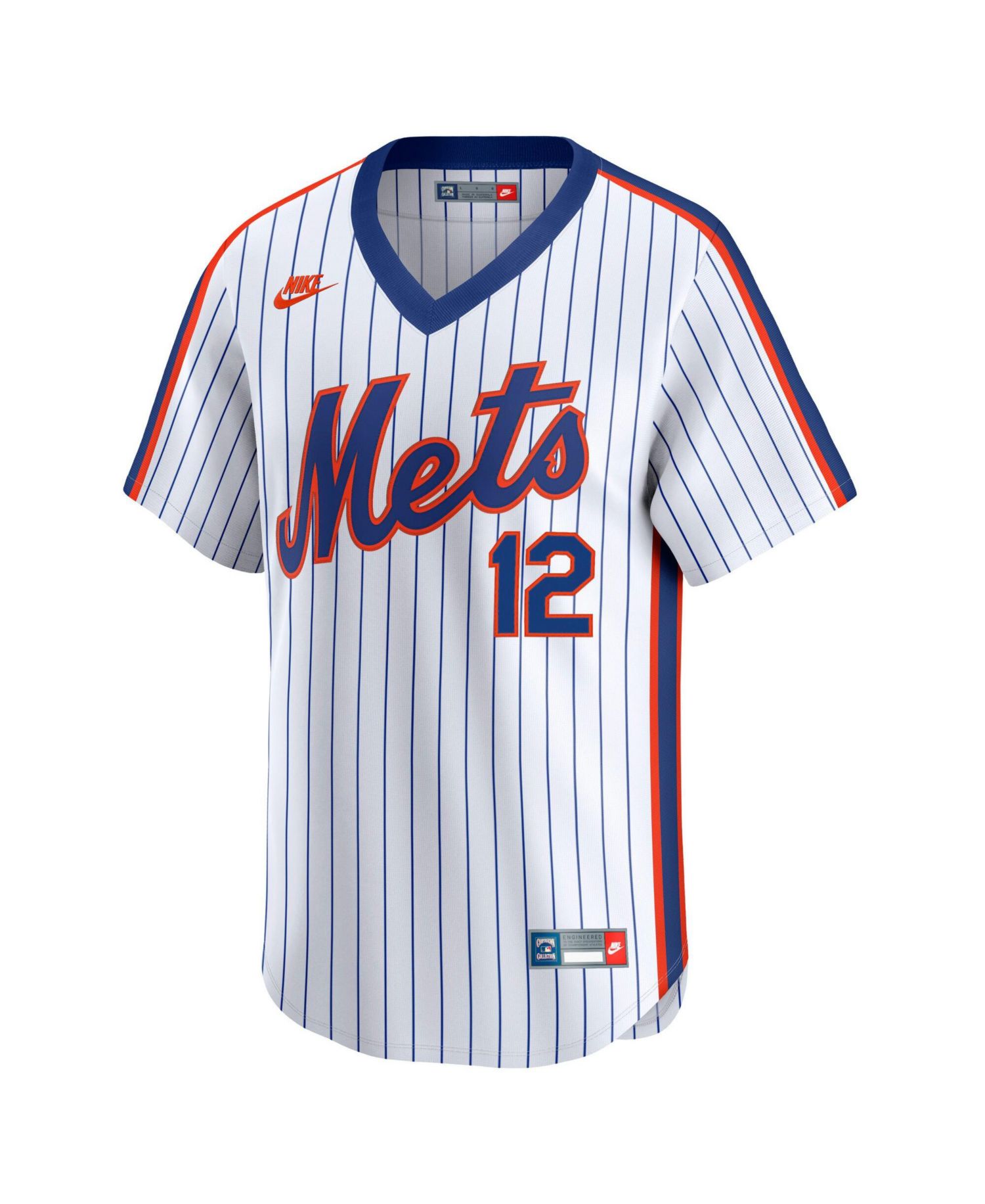 Men's Francisco Lindor White New York Mets Throwback Cooperstown Collection Limited Jersey