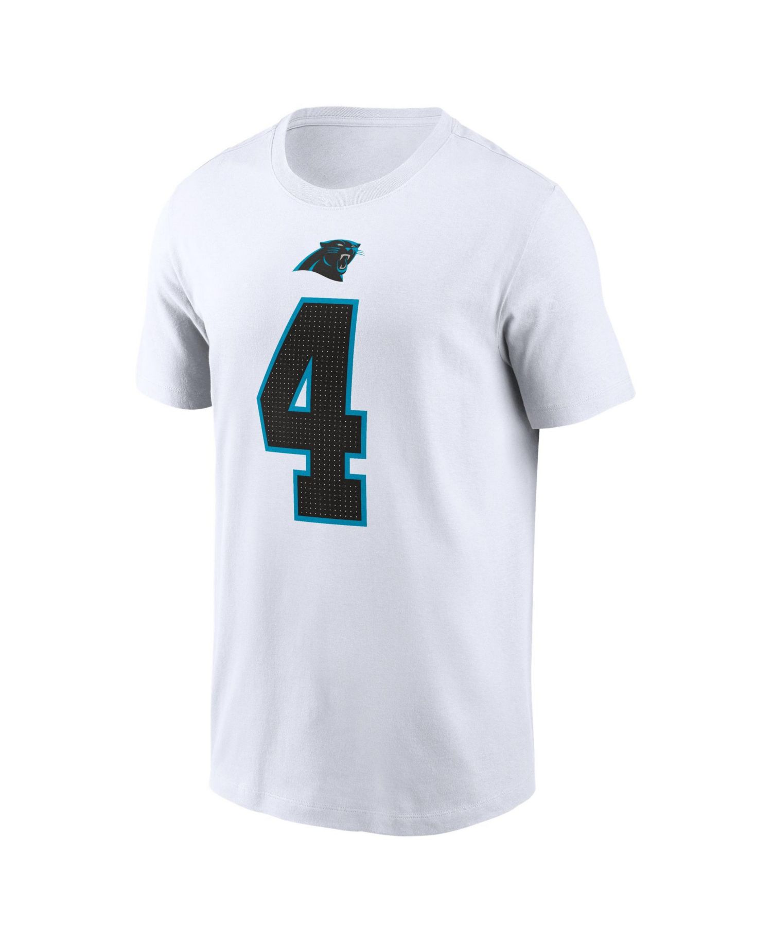 Men's Tetairoa McMillan White Carolina Panthers Name Number T-Shirt
