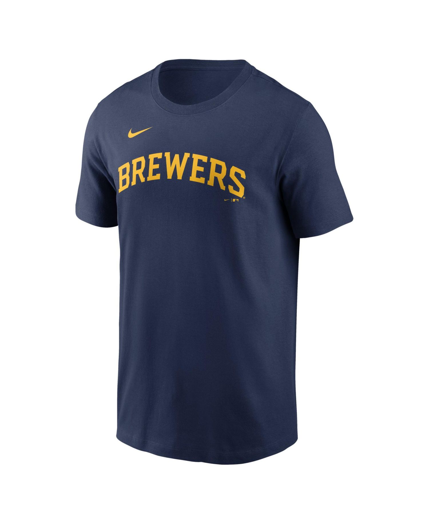 Men's Jackson Chourio Navy Milwaukee Brewers Name Number T-Shirt