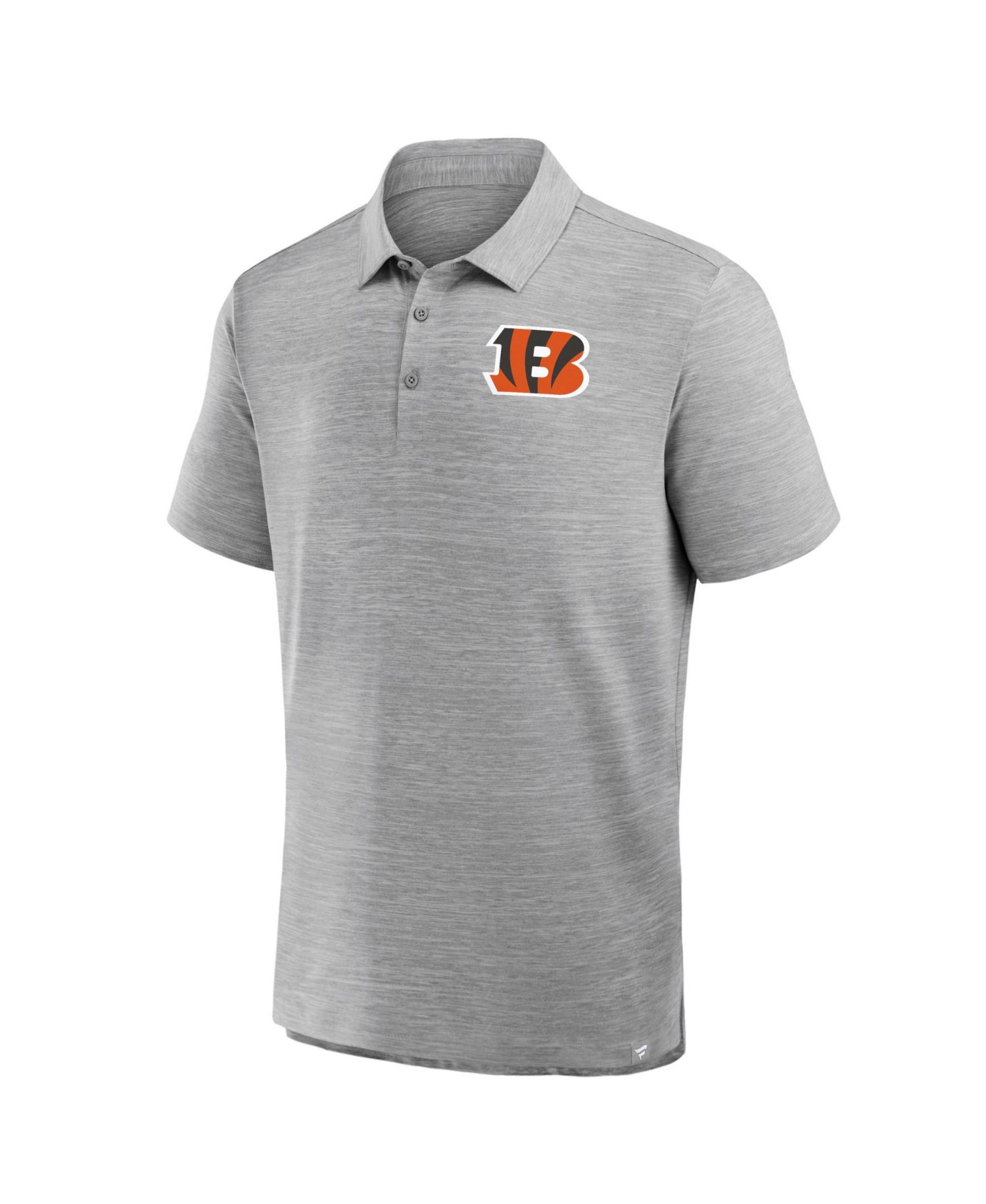 Men's Heather Gray Cincinnati Bengals Clutch Polo Shirt