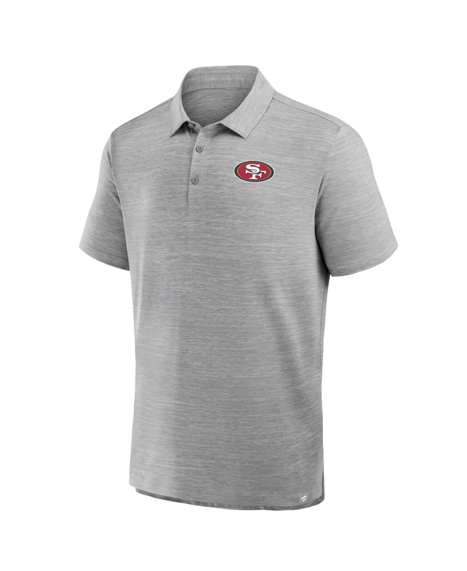 Men's Heather Gray San Francisco 49ers Clutch Polo Shirt