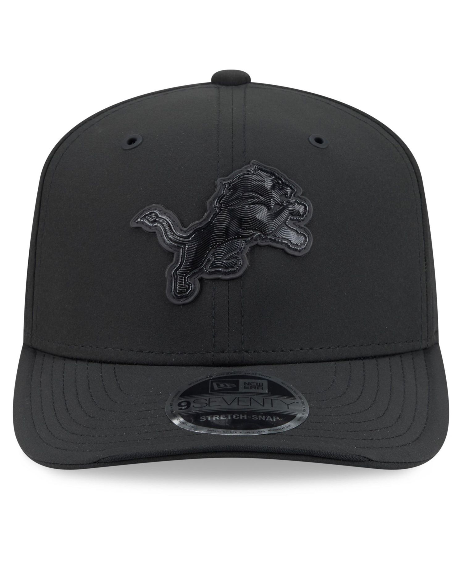 Men's Black Detroit Lions 2026 Sideline 9SEVENTY Adjustable Hat