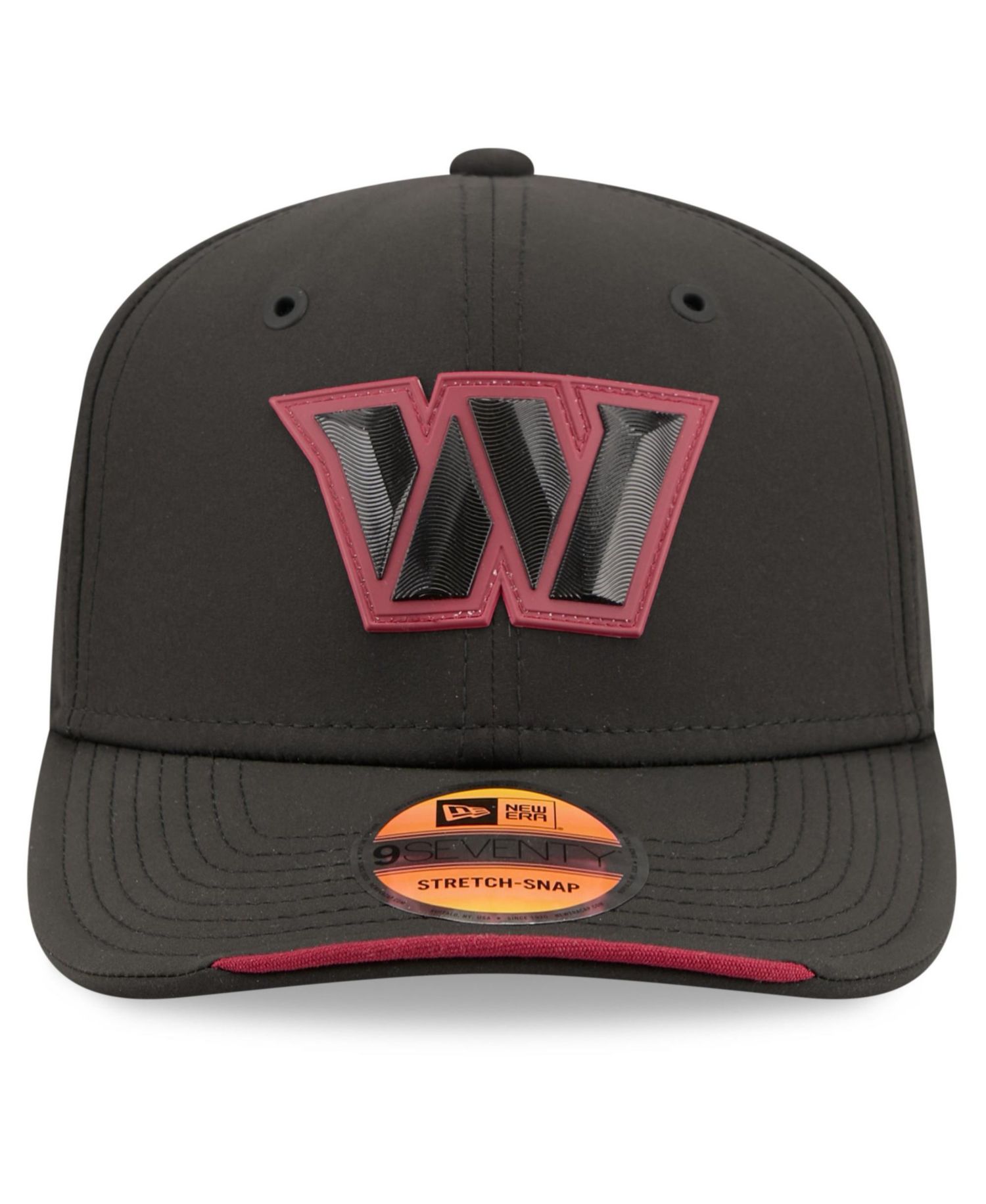 Men's Black Washington Commanders 2026 Sideline 9SEVENTY Adjustable Hat