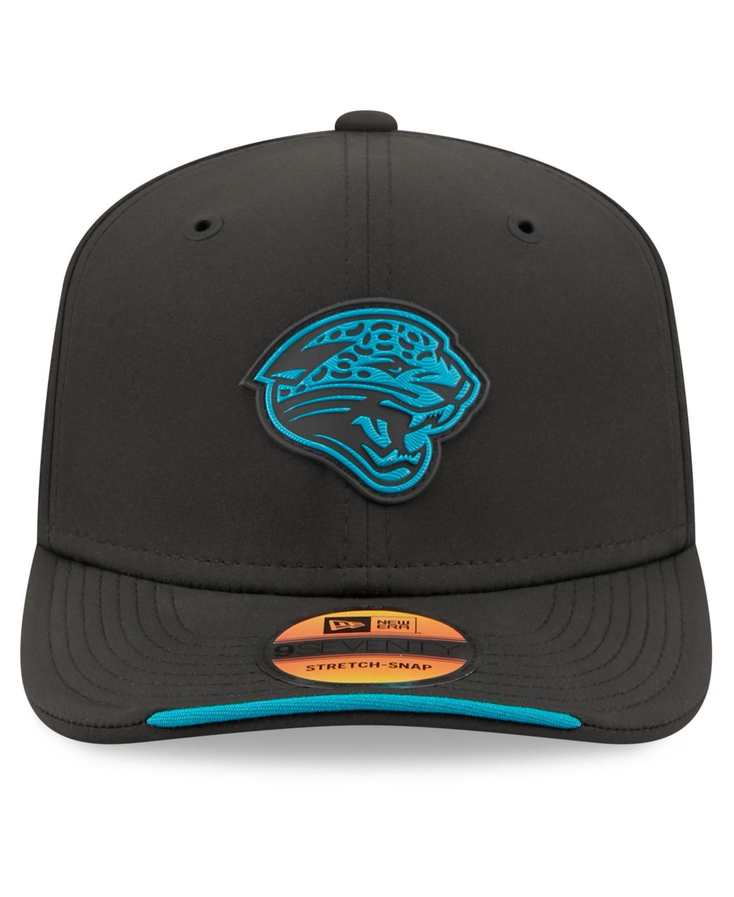 Мужская кепка New Era Black Jacksonville Jaguars 2026 Sideline Throwback 9SEVENTY Adjustable Hat — фото 5