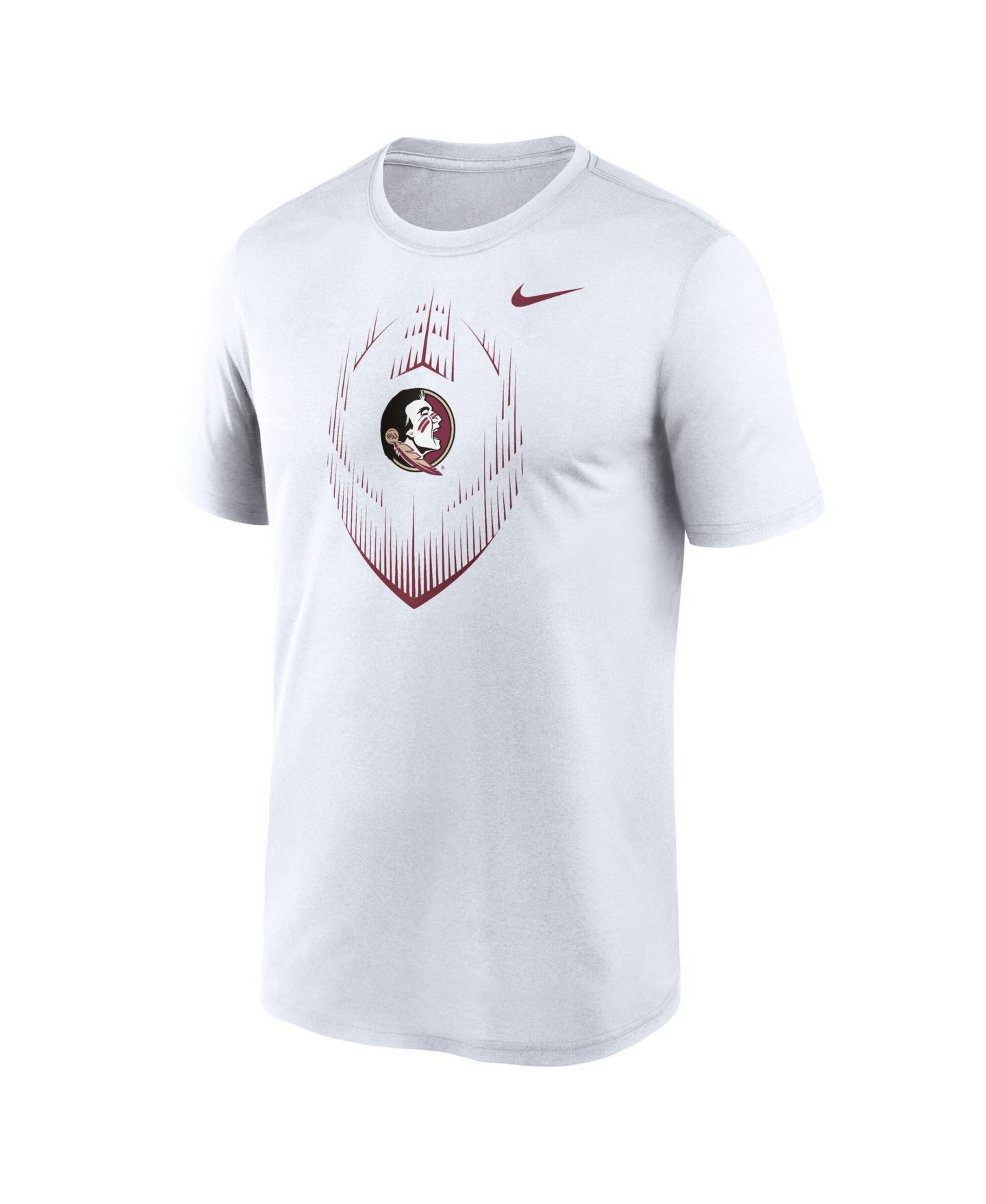 Мужская футболка Nike White Florida State Seminoles Primetime Legend Icon Dri-FIT — фото 3