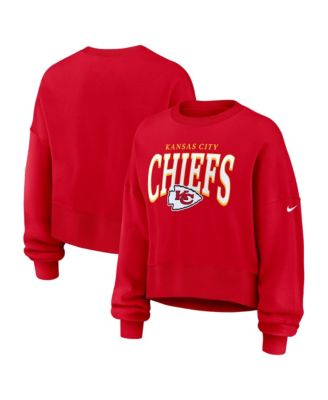 Women's Red Kansas City Chiefs Oversized Phoenix Fleece Sweatshirt