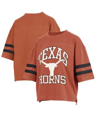 Women's Texas Orange Texas Longhorns Wayne Tyler Cropped T-Shirt