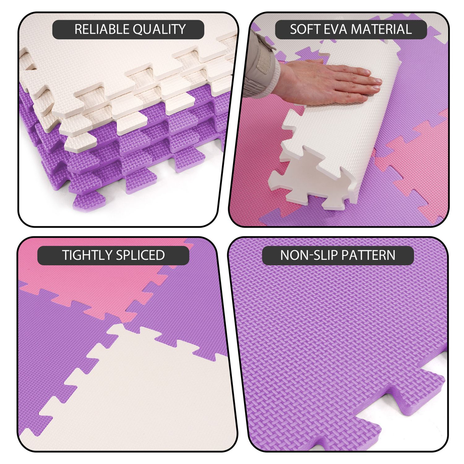 36 Tile Thick Interlocking Puzzle Foam Exercise Play Mat
