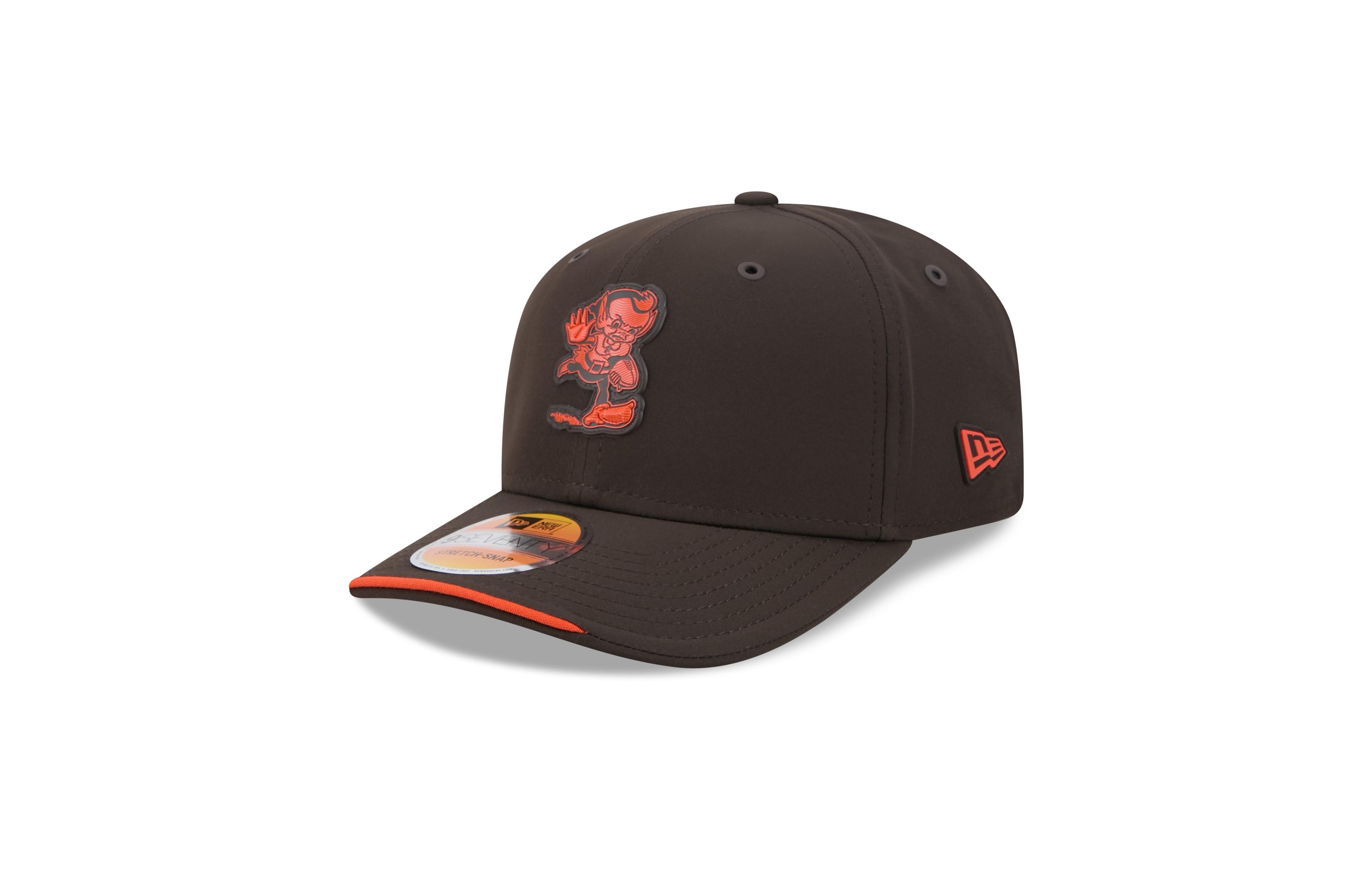 New Era Men's Brown Cleveland Browns 2026 Sideline Throwback 9SEVENTY Adjustable Hat