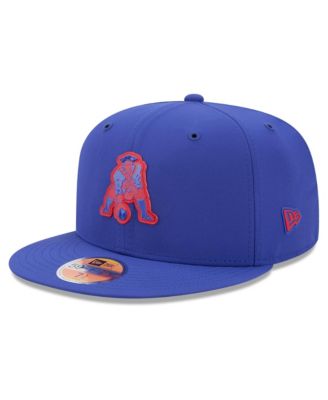 Men's Royal New England Patriots 2026 Sideline Throwback 59FIFTY Fitted Hat